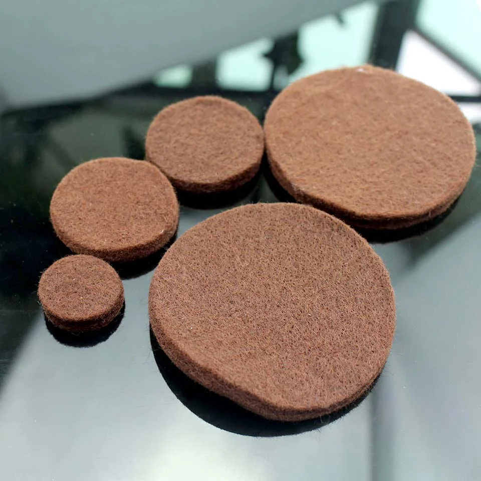 Die-cutting thickened felt gasket