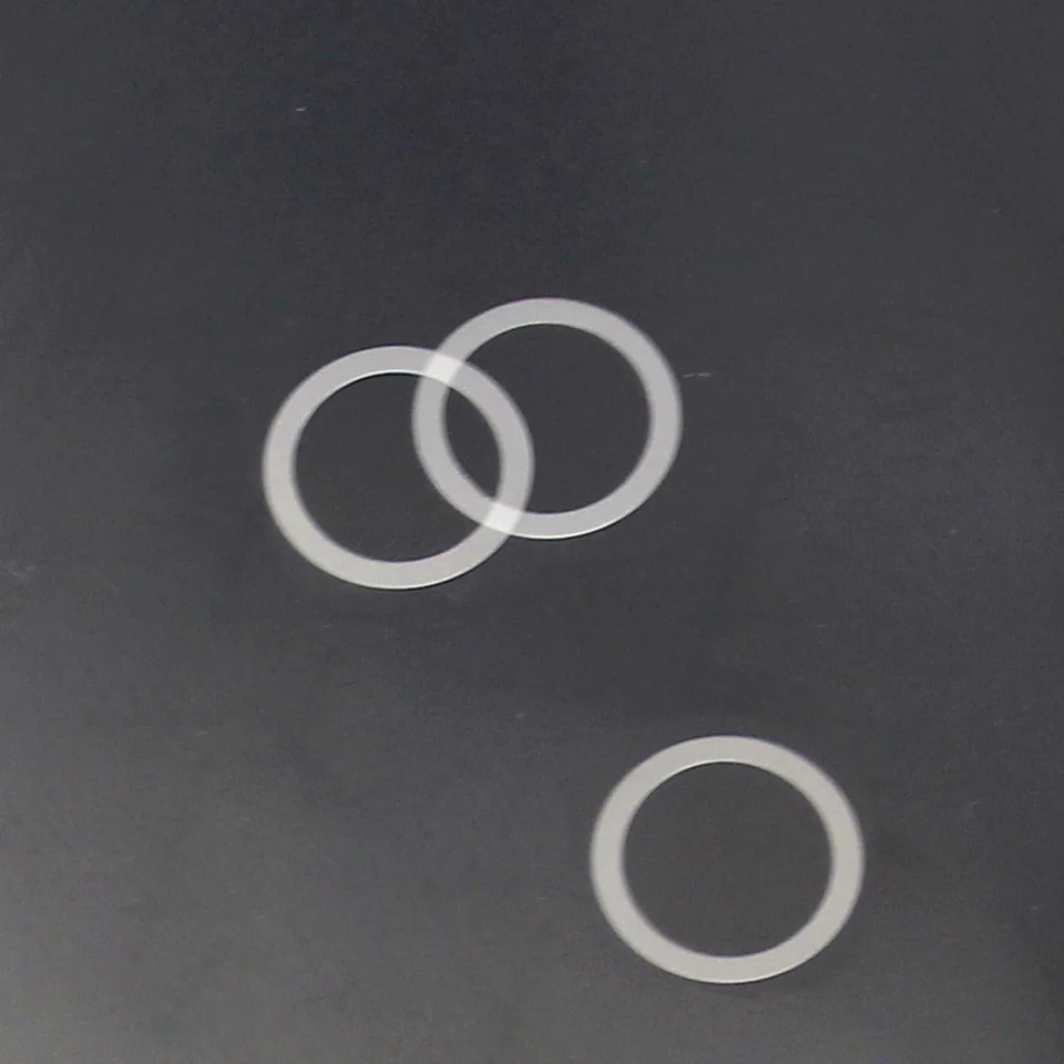Transparent PVC or PET insulating gasket