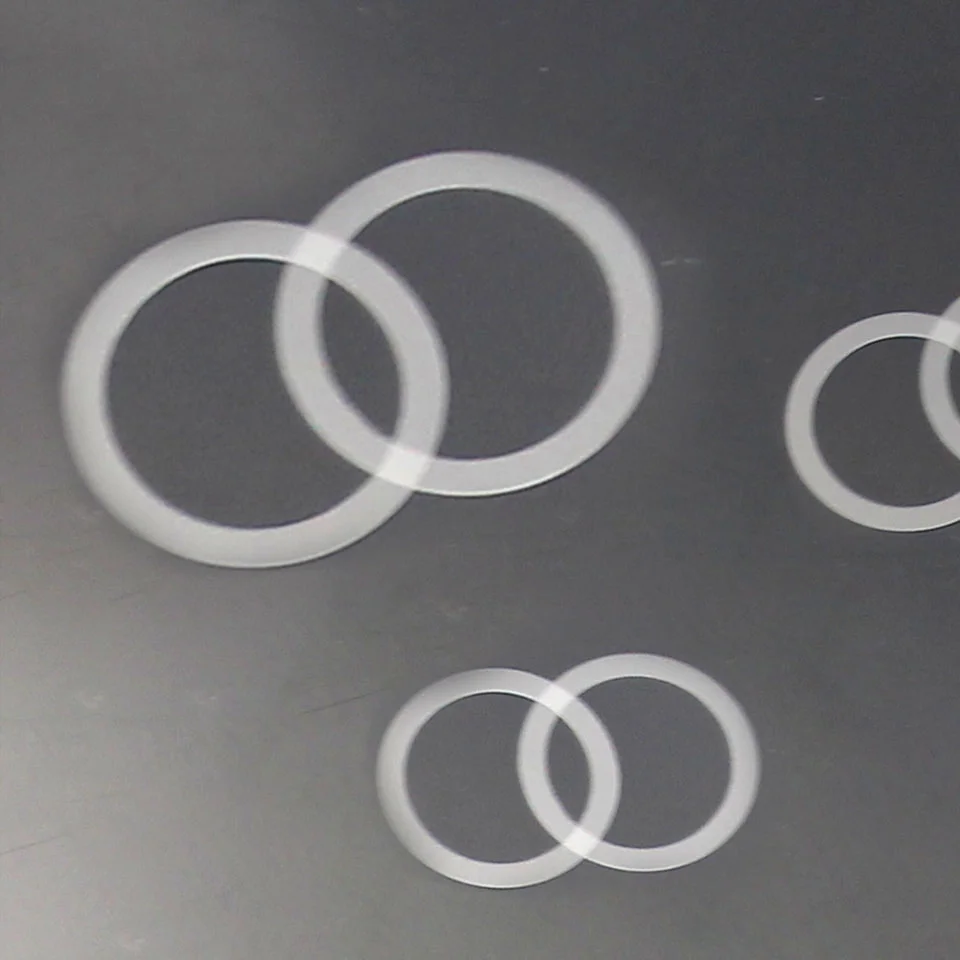 Transparent PVC or PET insulating gasket