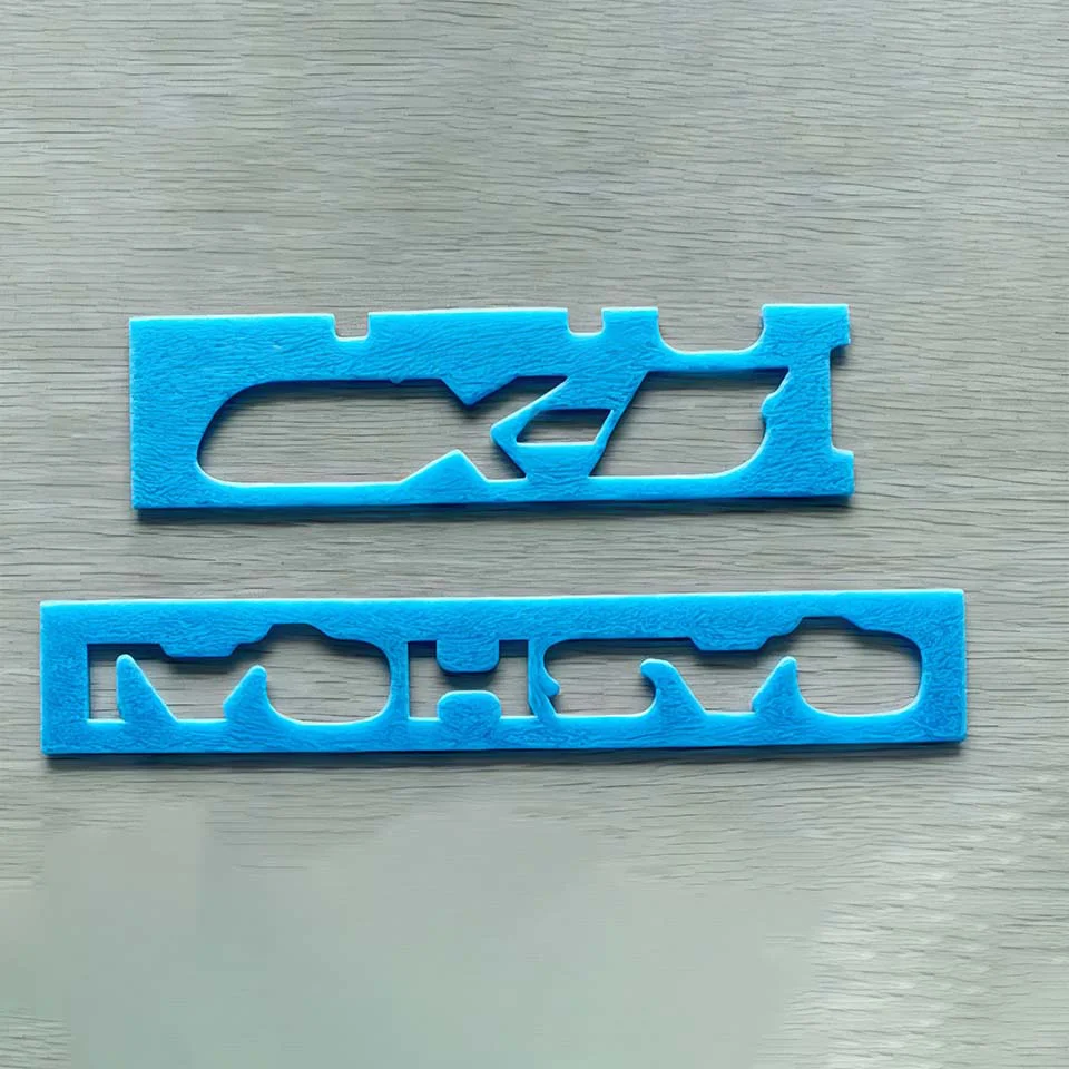 Signage positioning sponge positioning cardboard